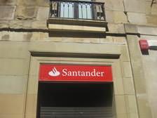 Gevel van Bank Santander, Spanje