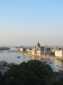 Uitzicht op Budapest