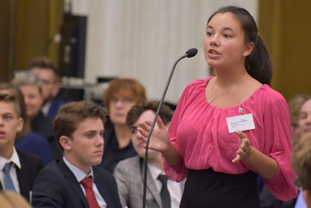 Foto's Eerste dag Algemene Vergaderingen van het Model European Parliament Nederland 2019