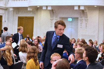 Foto's Eerste dag Algemene Vergaderingen van het Model European Parliament Nederland 2019