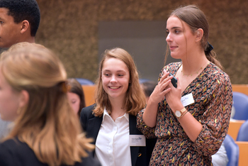 Foto's Tweede dag Algemene Vergaderingen van het Model European Parliament Nederland 2019