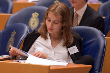 Foto's Tweede dag Algemene Vergaderingen van het Model European Parliament Nederland 2019