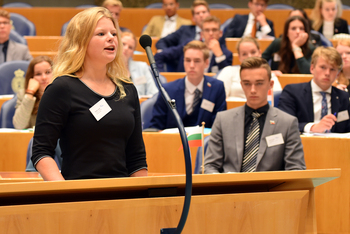 Foto's Tweede dag Algemene Vergaderingen van het Model European Parliament Nederland 2019