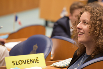 Foto's Tweede dag Algemene Vergaderingen van het Model European Parliament Nederland 2019